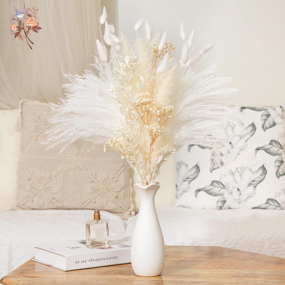 Baby Breath Dried - 40 stuks witte natuurlijke gedroogde bloemboeket