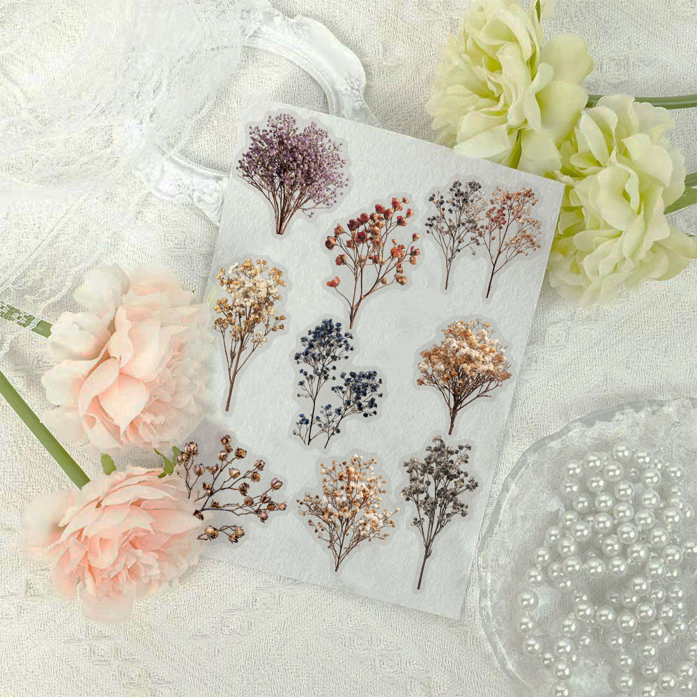 Baby Breath Dried - 50 stuks vintage gedroogde baby's Breath