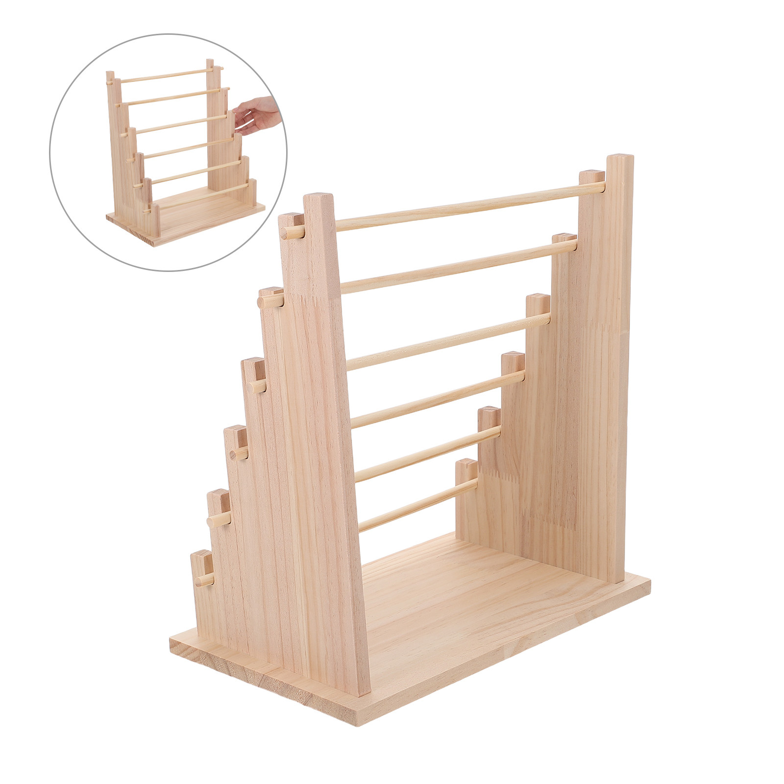 6-laags houten lintenopbergrek - Florist Supply Shop recensie en prijs