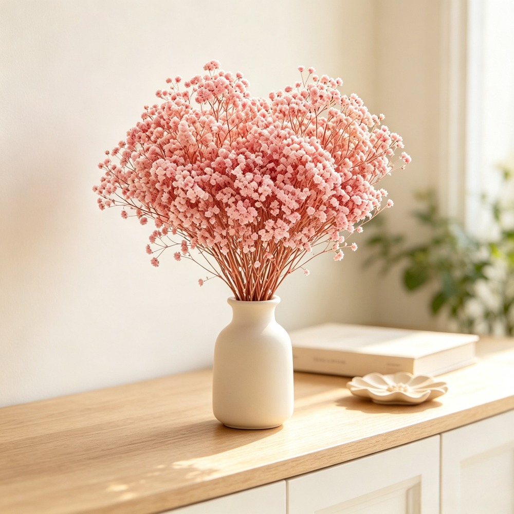 Natuurlijk geconserveerd roze  - Baby Breath Dried recensie en prijs