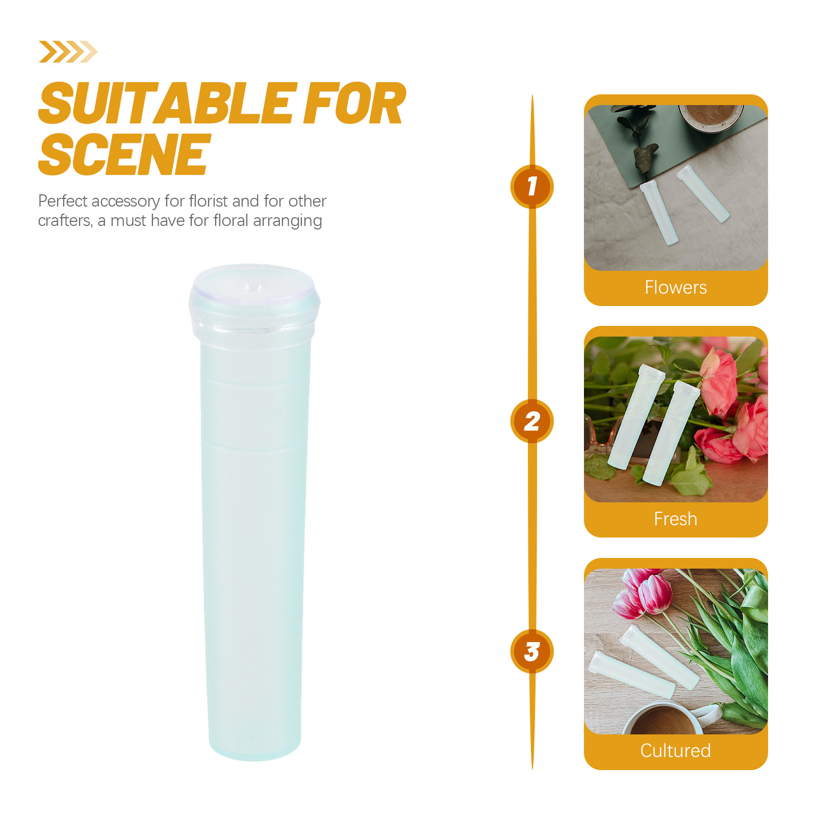 20 stuks verse bloemen waterbu - Florist Supply Shop recensie en prijs
