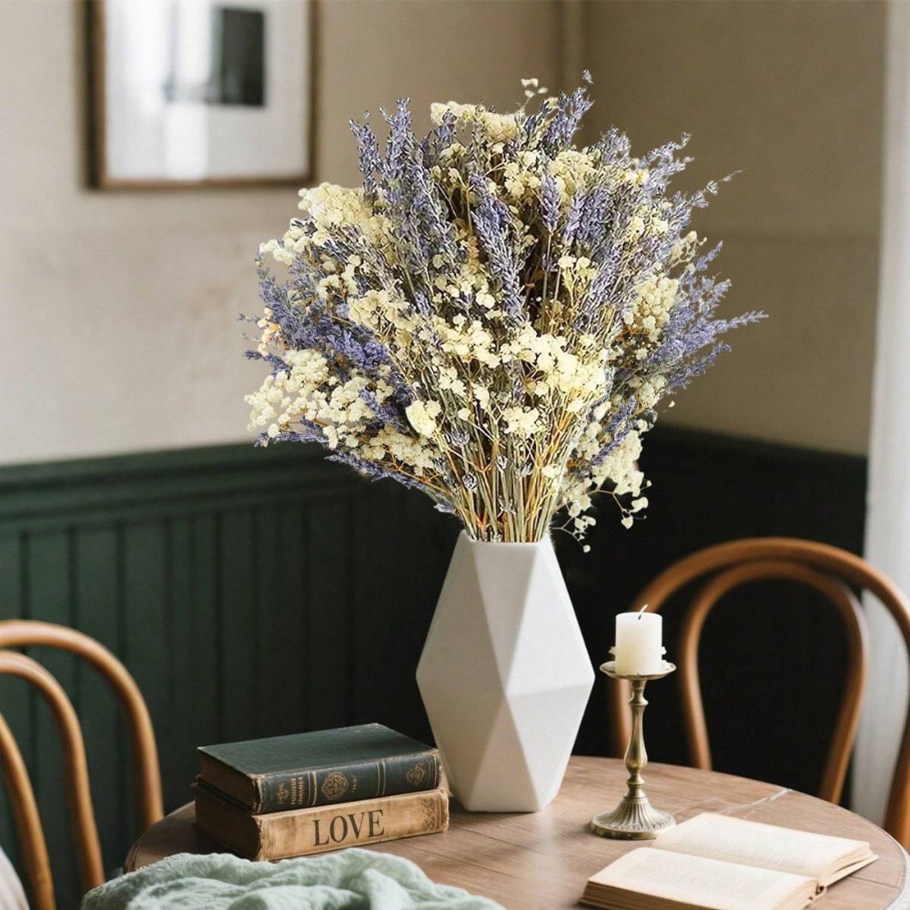 Gedroogde bloemenboeket met la - Baby Breath Dried recensie en prijs