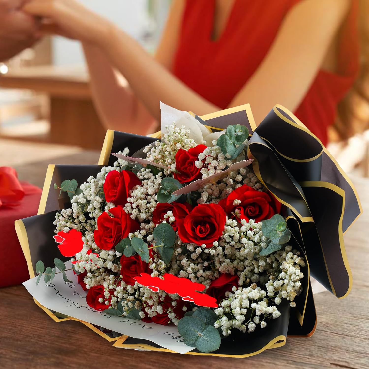 20 vellen gouden rand waterdic - Florist Flower Supply recensie en prijs