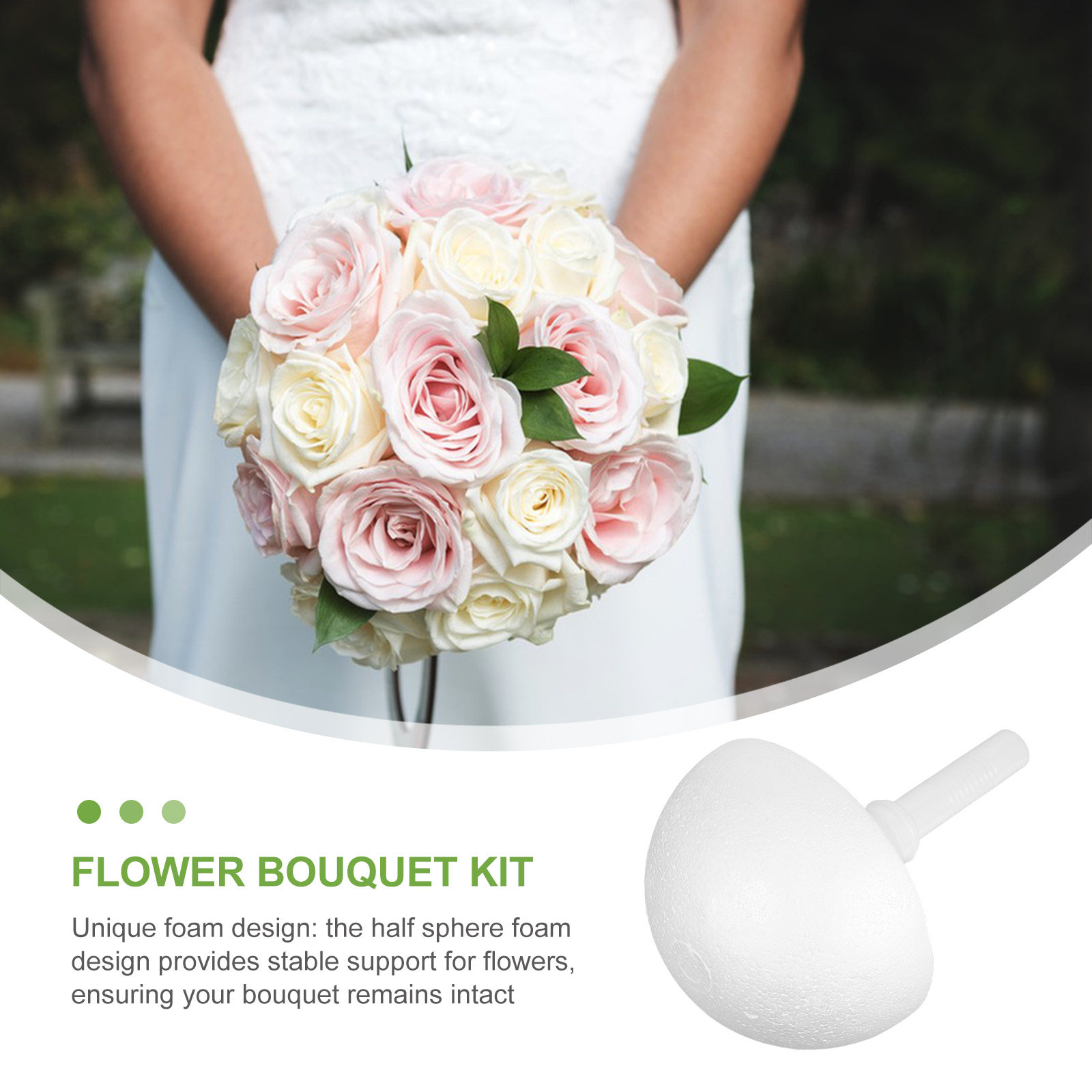 2 stuks stijlvolle kanten kraa - Bouquet Holder Foam recensie en prijs