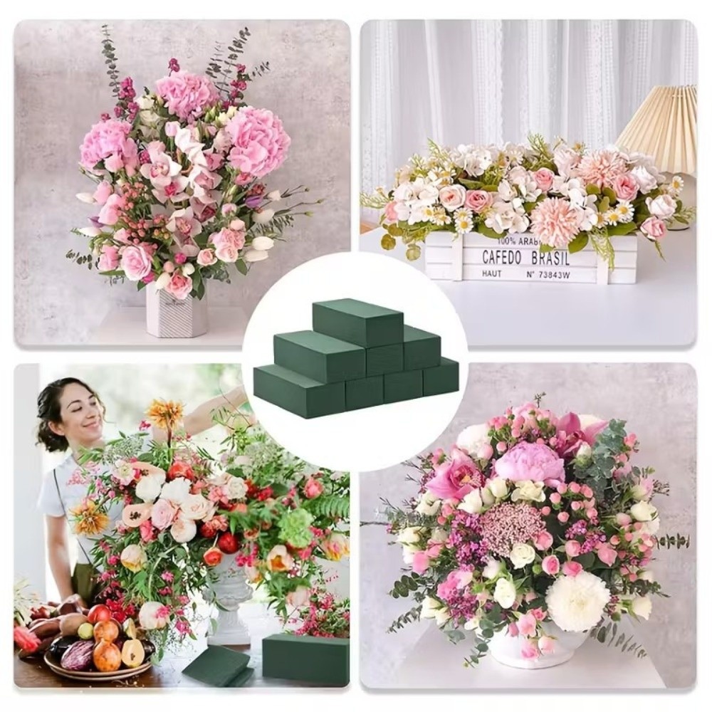 Groene bloemstuk schuim rechth - Bouquet Holder Foam recensie en prijs
