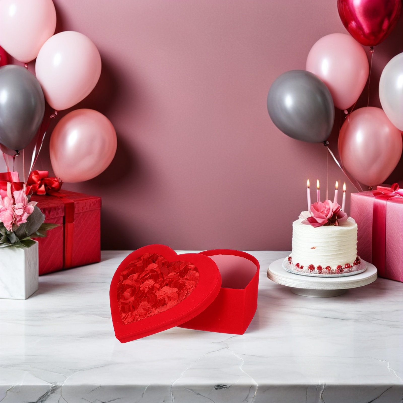 Hartvormige Valentijnscadeaubo - Bouquet Holder Foam recensie en prijs