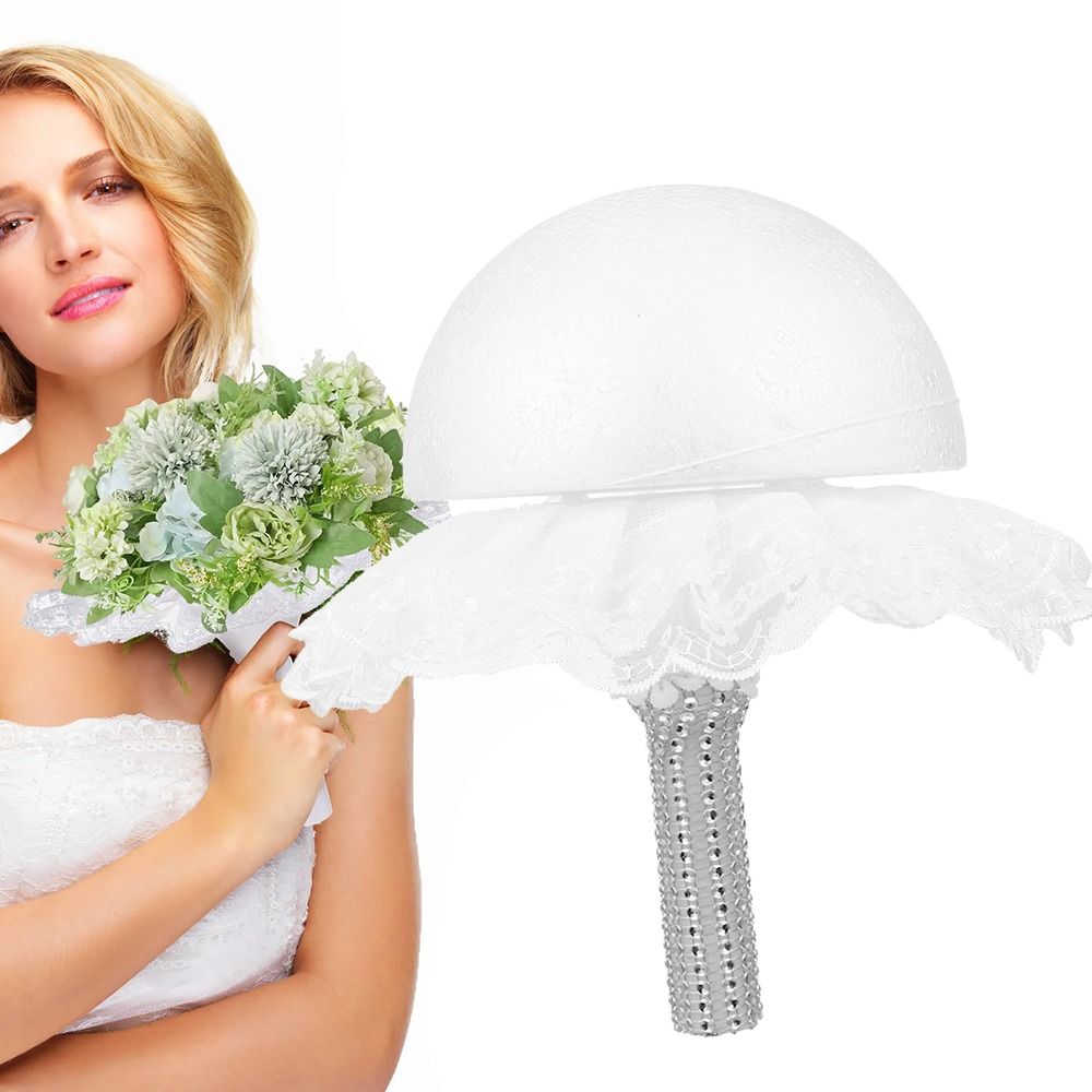 Modieuze Witte Kant Schuim Blo - Bouquet Holder Foam recensie en prijs